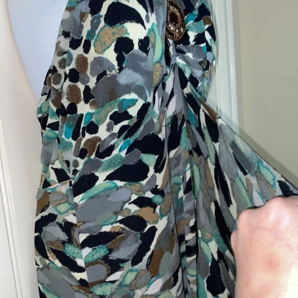 4/$10 item🤑 Isadora Green / Black Sexy Halter Dress Size: MP -perfect for cruise - Picture 2 of 8